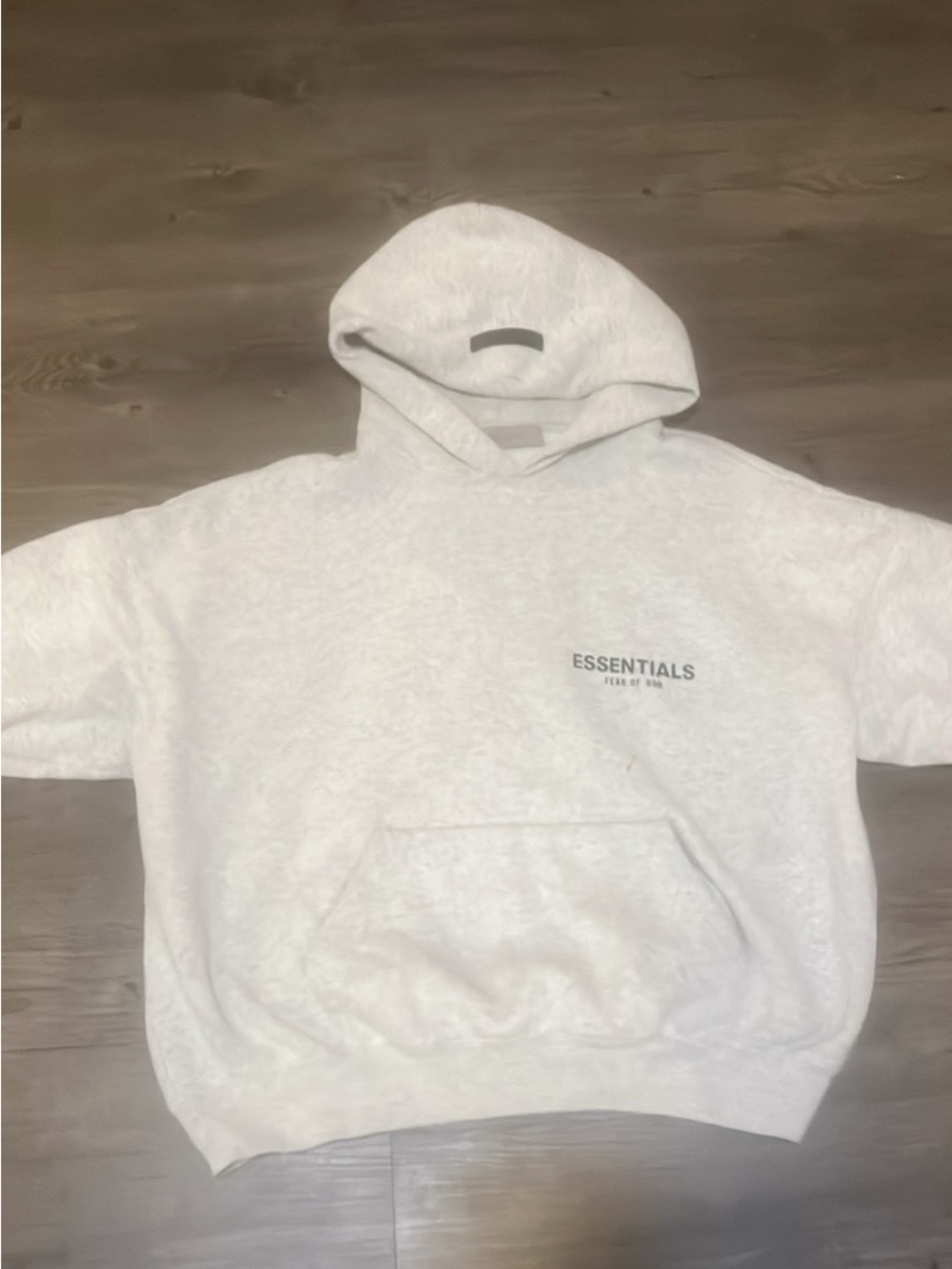 light oat essential hoodie